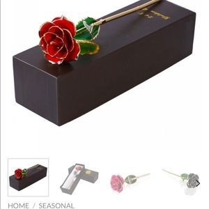 Gold plated rose